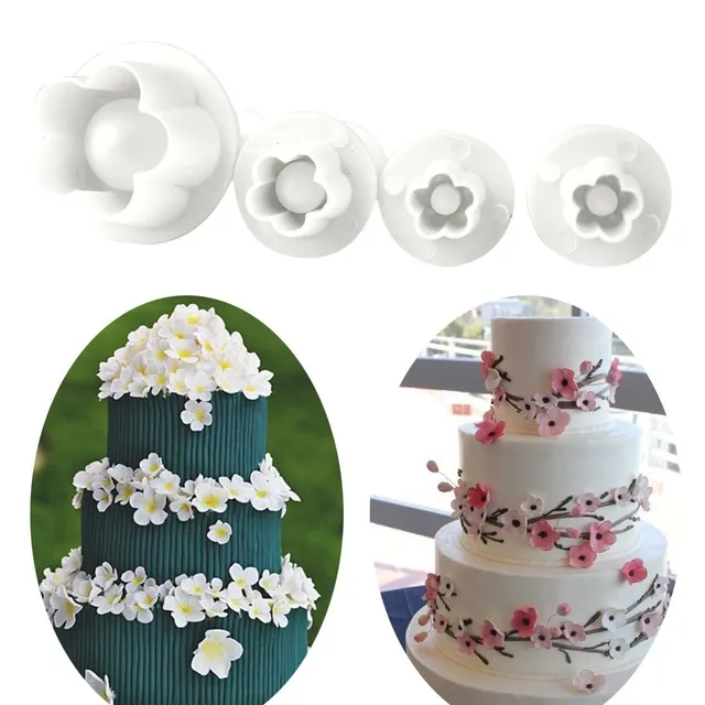 4 pcs Set of flower forms