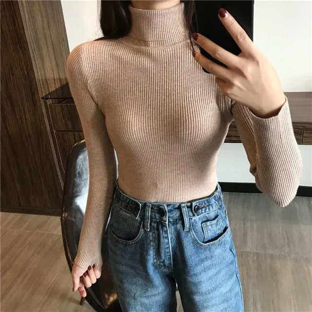 Femeile de toamnă turtleneck