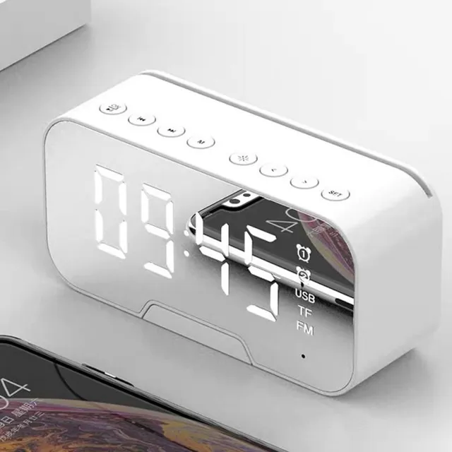 Bluetooth alarm clock with radio and mp3