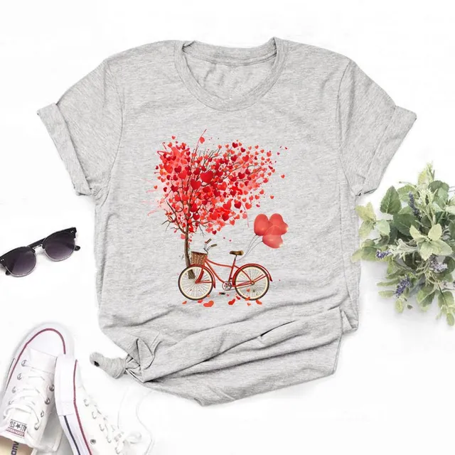 Women's Fashion T-shirt in various colors and with different patterns