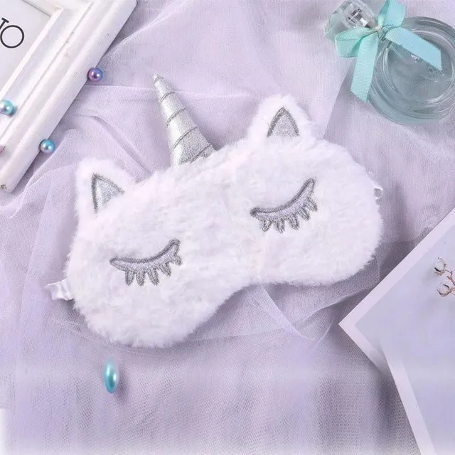 A mask for sleeping with a unicorn