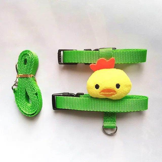 Modern crossbows with leash for rabbits with design detail of fruits and vegetables - more colors