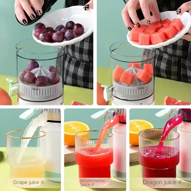 Practical and compact road juicer - enjoy freshly squeezed juice anywhere and anytime