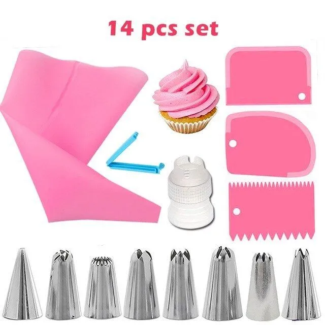 Kitchen utensils to decorate cookies - set of 14 parts