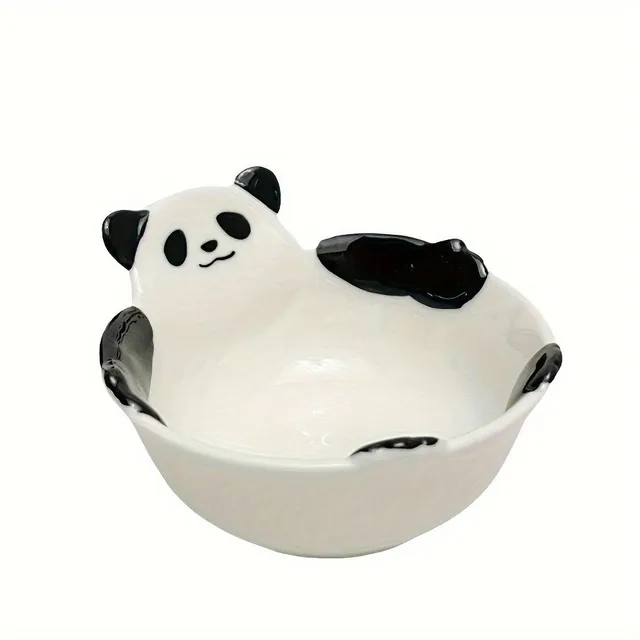 Ceramic saucer in the shape of a cute panda - ideal for sushi lovers