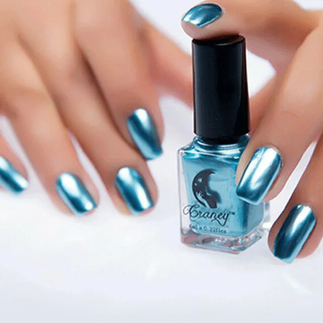Beautiful nail polishes with mirror effect - more colours modra-1