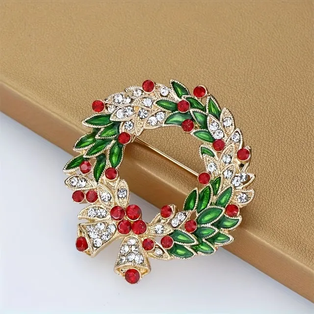 Versatile brooch with Christmas motif - ideal supplement and gift