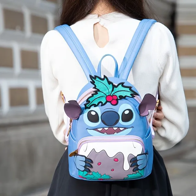Backpack Disney Stitch, Cute Cartoon 3D Pattern