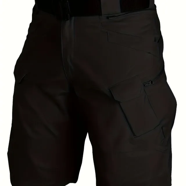 Mužské letné nákladné šortky - rýchle sušenie, taktické, s vreckami, ideálne pre tréning