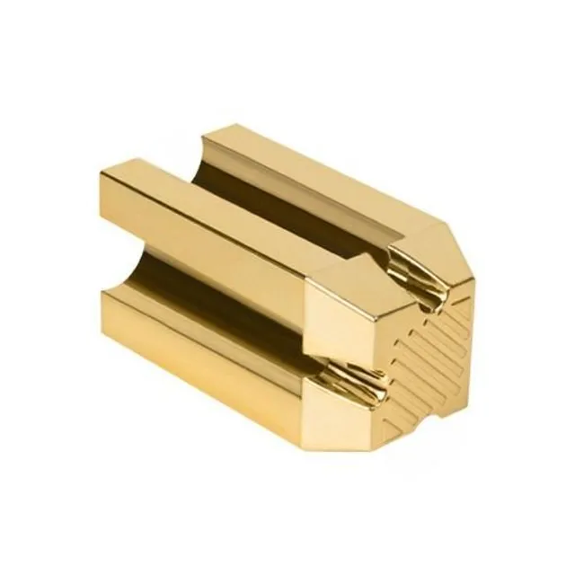 Design pencil sharpener for eyebrows and lips - gold color