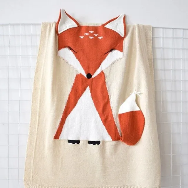 Baby blanket with fox E504