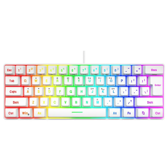 Mini tastatură de gaming cu retroiluminare RGB - wireless și impermeabilă