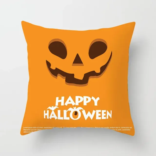 Halloween poliészter párna vicces mintával 45x45 cm kanapéra vagy hálószobába