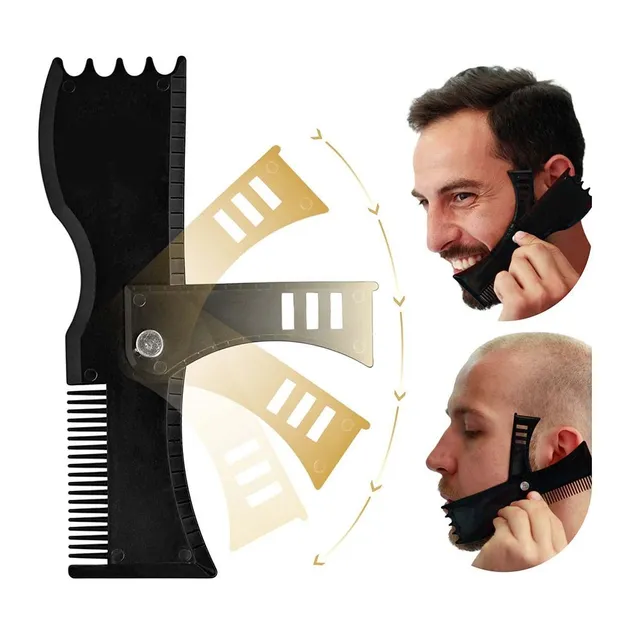Profesionální kadeřnický tvarovač vousů / hřeben