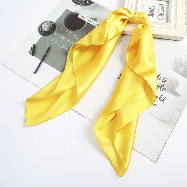 Modern elegant ladies scarf for tying around the neck or in the hair