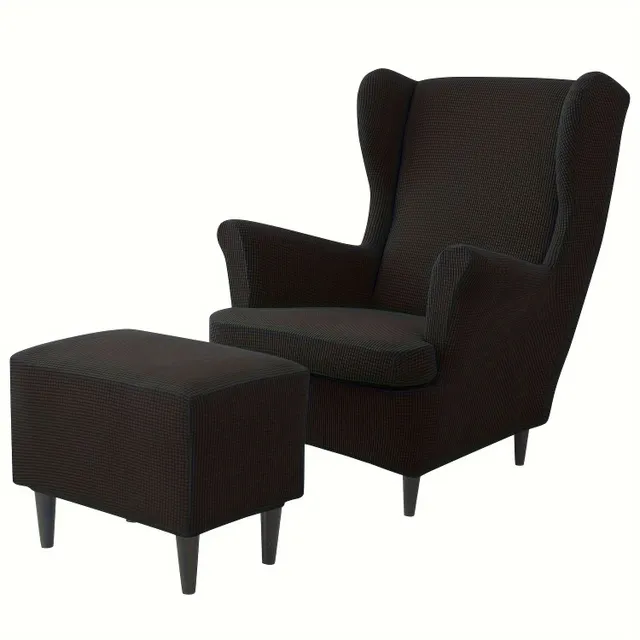 Stylish armchair with footrest