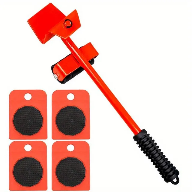 Tool for lifting 5 pieces of furniture, heavy tools for moving, sliders for furniture on pavement, tools for moving furniture