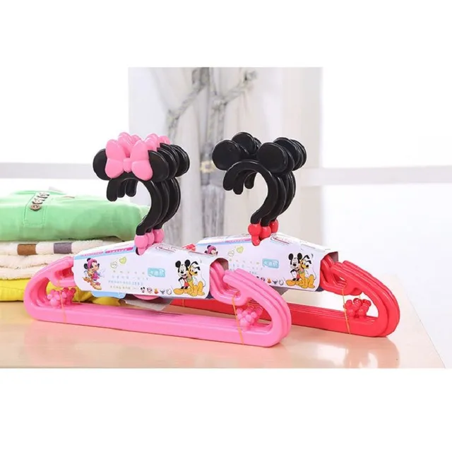 Plastic children's clothes hangers with swivel hook | Mickey, Minnie