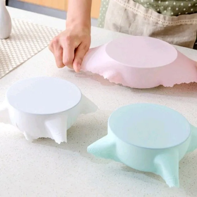 Couvercle en silicone pour aliments