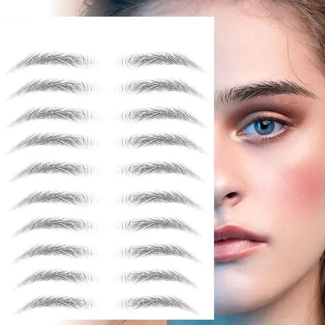 Microblading samolepka - dočasné tetovanie obočia