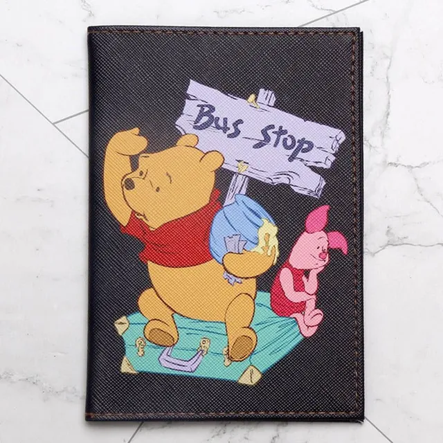 Passport case with favourite cartoon heroes