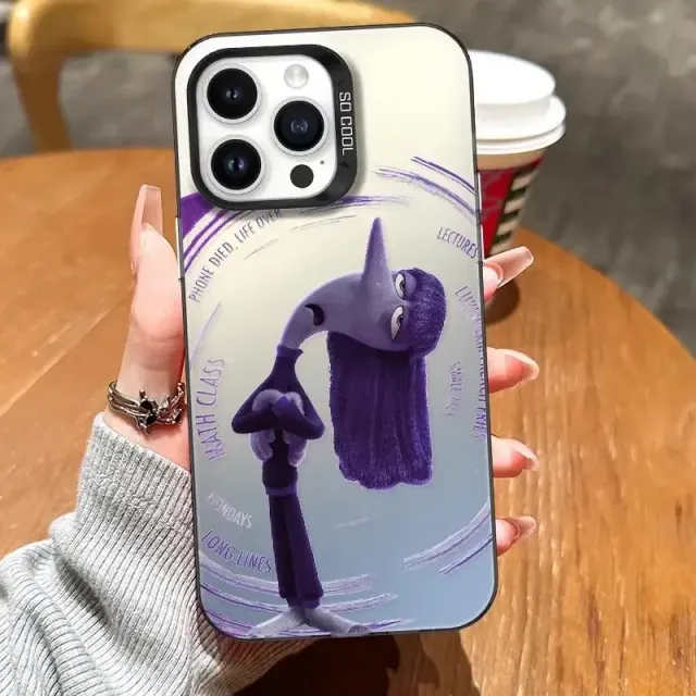 Husă drăguță și trendy pentru telefoanele iPhone cu diverse motive din desenele animate V în cap 2 - Inside Out 2