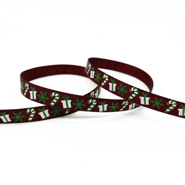 Christmas ribbon with print