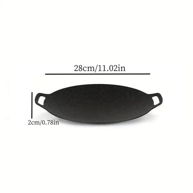 1pc, Korean BBQ grill, non-sticky medical stone barbecue pan