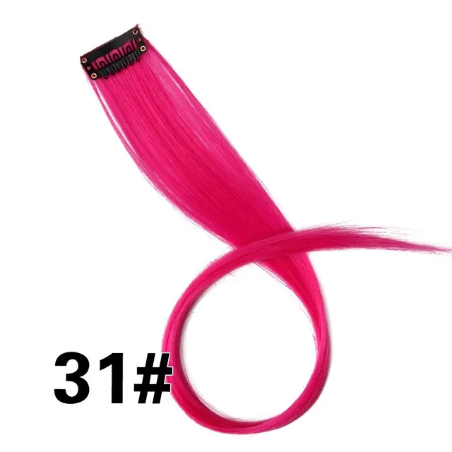 Șuvițe colorate cu clips pentru păr