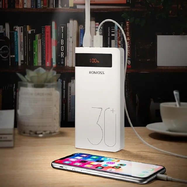 Powerbank z wyświetlaczem LED 30 000 mAh K241