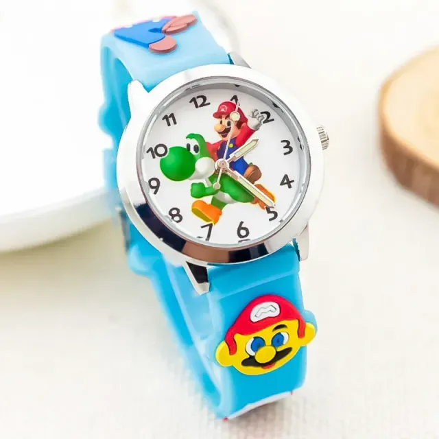 Baby analog watch with Super Mario Bros motif.
