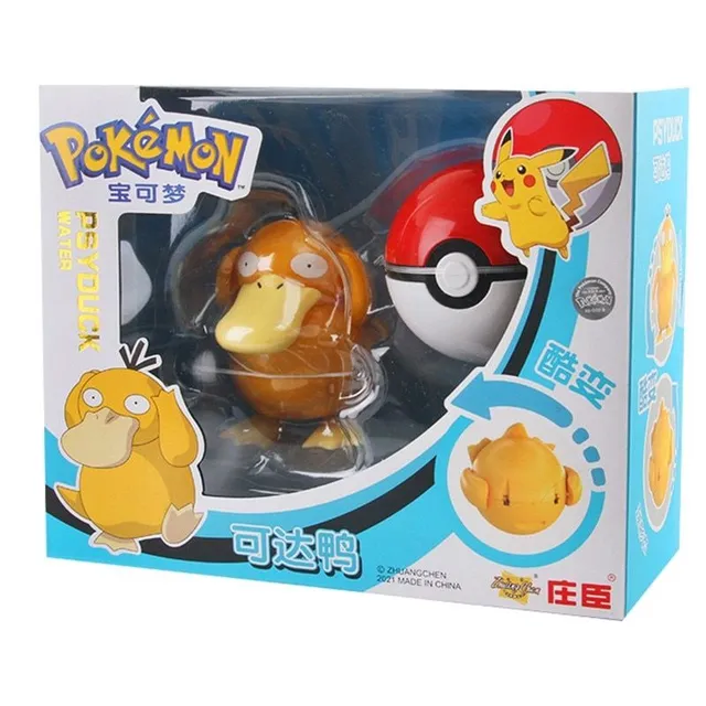 Pokémon Clip n Go s pokébalem - různé druhy