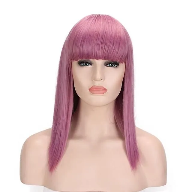 Wig of fairy tale characters mal-purple-wig