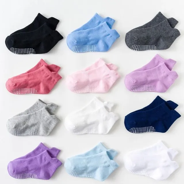 Detské protišmykové ponožky - rôzne farby