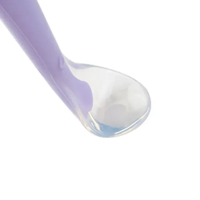 Dětská silikonová lžička na krmení s měkkou koncovkou