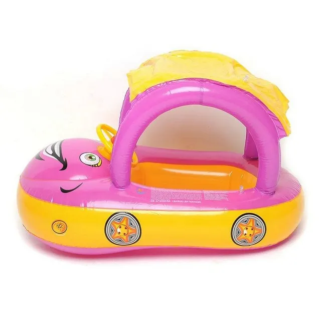 Children's swim-inflatable seat and rescue ring