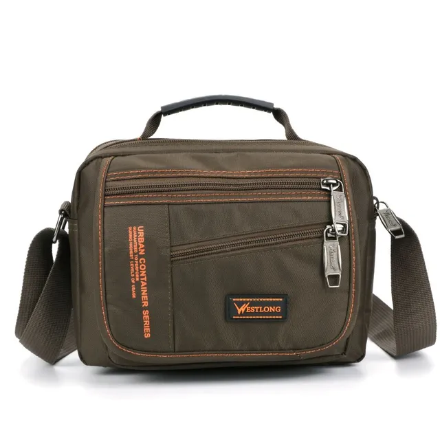 Men's crossbody travel bag over shoulder 3720-1army-green