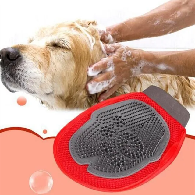 Practical pet-washing gloves