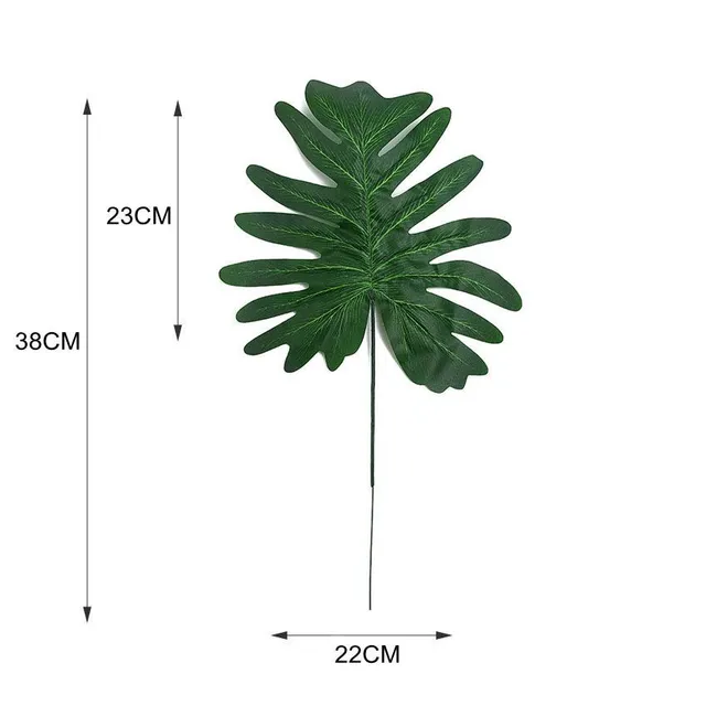 Artificial decorative leaves for vase