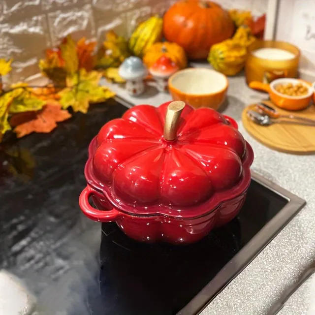 A versatile cast-iron pumpkin pot for all types of stoves