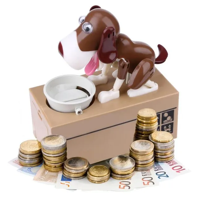 Cufăr inteligent: Câinele care mănâncă toate monedele
