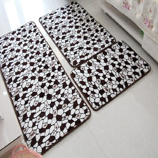 Bathroom mats with 3 pcs