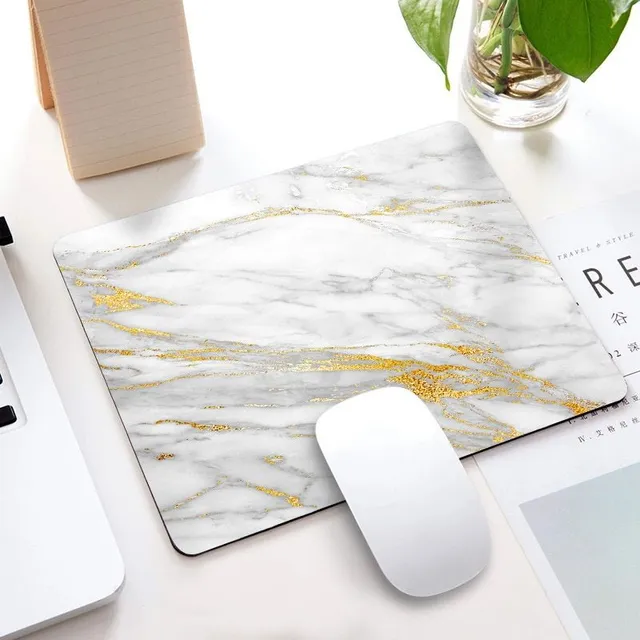 Mouse pad in marble design