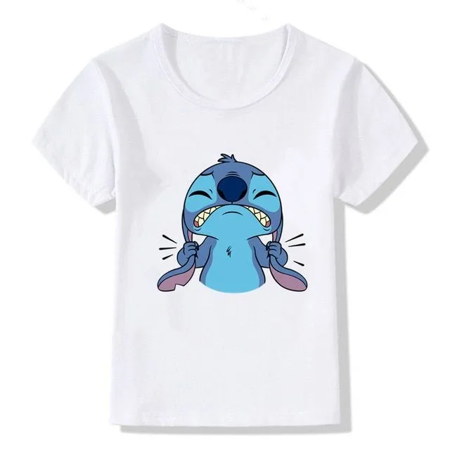 T-shirt per bambini con stampe di simpatici coniglietti