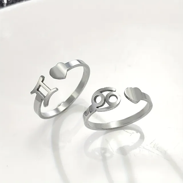 Ring in minimalist style with cuff