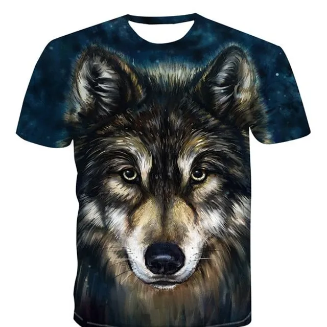 Tricou modern 3D pentru bărbați Animal