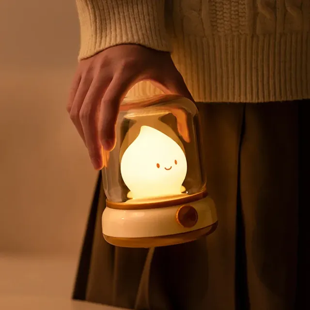 Cute night lamp in the shape of a flame