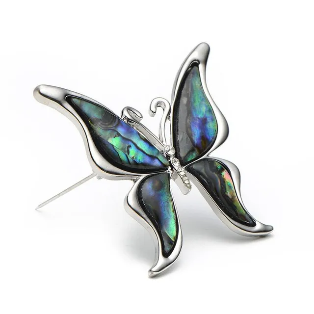 Luxury ladies brooch Butterfly Labradorite