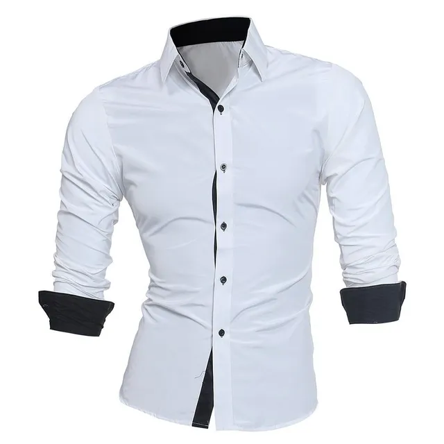 Men's Slim Fit Modern Long Sleeve Shirt