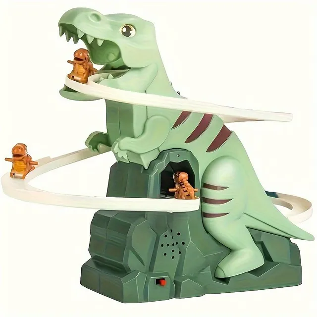 Set dinosauri: montagne russe e scivolo